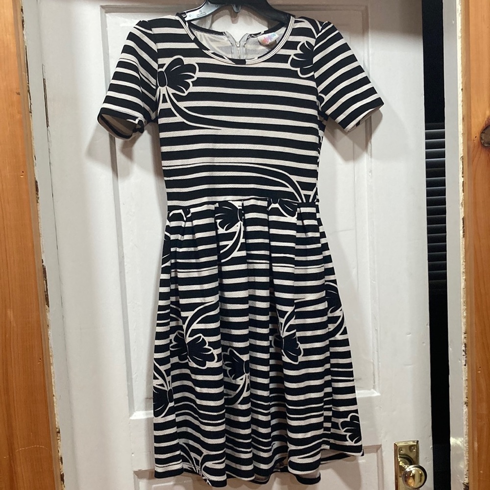 Very comfortable striped dress.